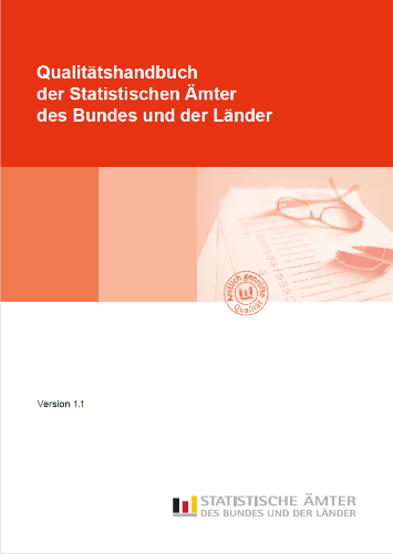 Titelblatt des Qualitätshandbuchs der Statistischen Ämter des Bundes und der Länder Version 1.1