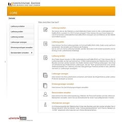 verkleinerte Bildschirm-Hardcopy der Anwendung "eStatistik.CORE"