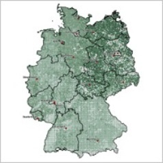 verkleinerte Bildschirm-Hardcopy der interaktiven Anwendung "Atlas zur Agrarstatistik"