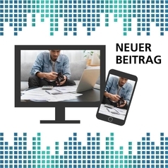 Armutsgefährdung in Niedersachsen 2024: Auf einem Bildschirm und einem Smartphone ist ein Mann zu sehen, der in sein leeres Portemonnaie schaut. Vor ihm liegen Rechnungen und ein Taschenrechner.