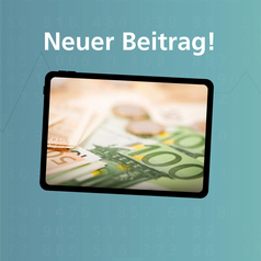 Entwicklung des Finanzvermögens Niedersachsens 2025: Auf einem Bildschirm sind mehrere Münzen und Geldscheine zu sehen.