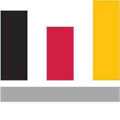 Logo der Statistischen Ämter des Bundes und der Länder - ein stilisiertes Balkendiagramm in Schwarz-Rot-Gold mit einem grauen Querbalken darunter