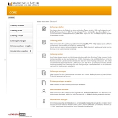 verkleinerte Bildschirm-Hardcopy der Anwendung "eStatistik.CORE"