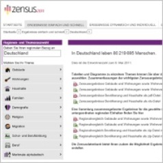 Zensus 2011 - Auswertungsdatenbank